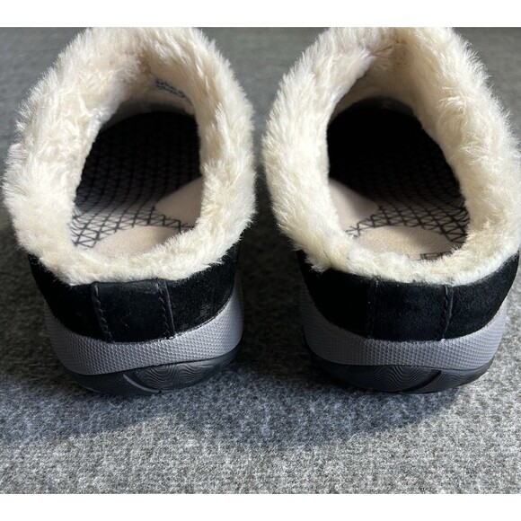Dansko Parson Clogs Women’s 6.5 Black Suede Fur Lined Slip On Shoes Waterproof - Picture 9 of 15